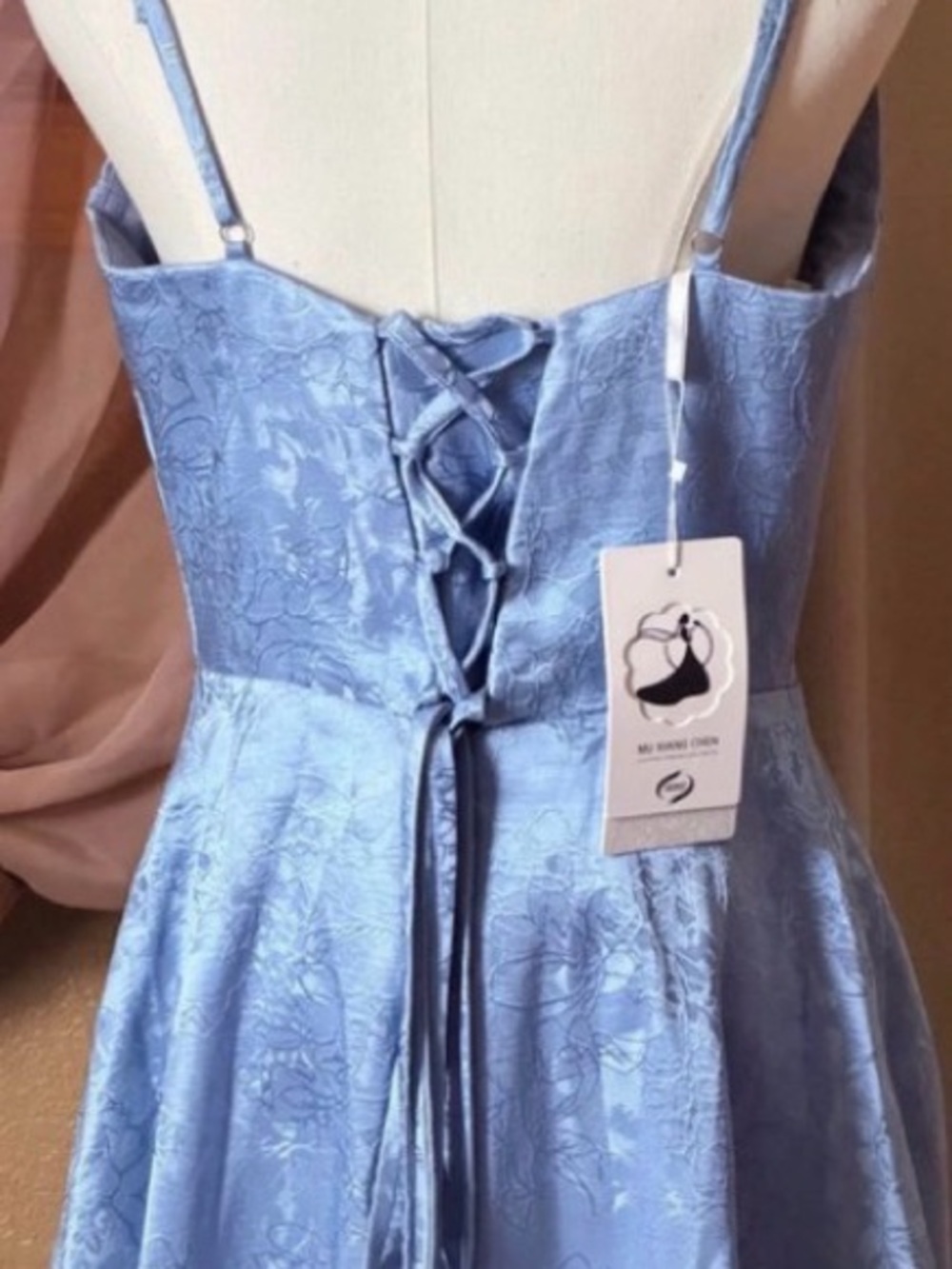 Formal Light Blue Corset A-Line Dress Sz S/M ✨🩵✨